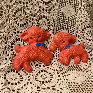 Vintage Baby Lamb Nursery Wall Decor Art Gallery Chalkware - Funky Kitsch Neon